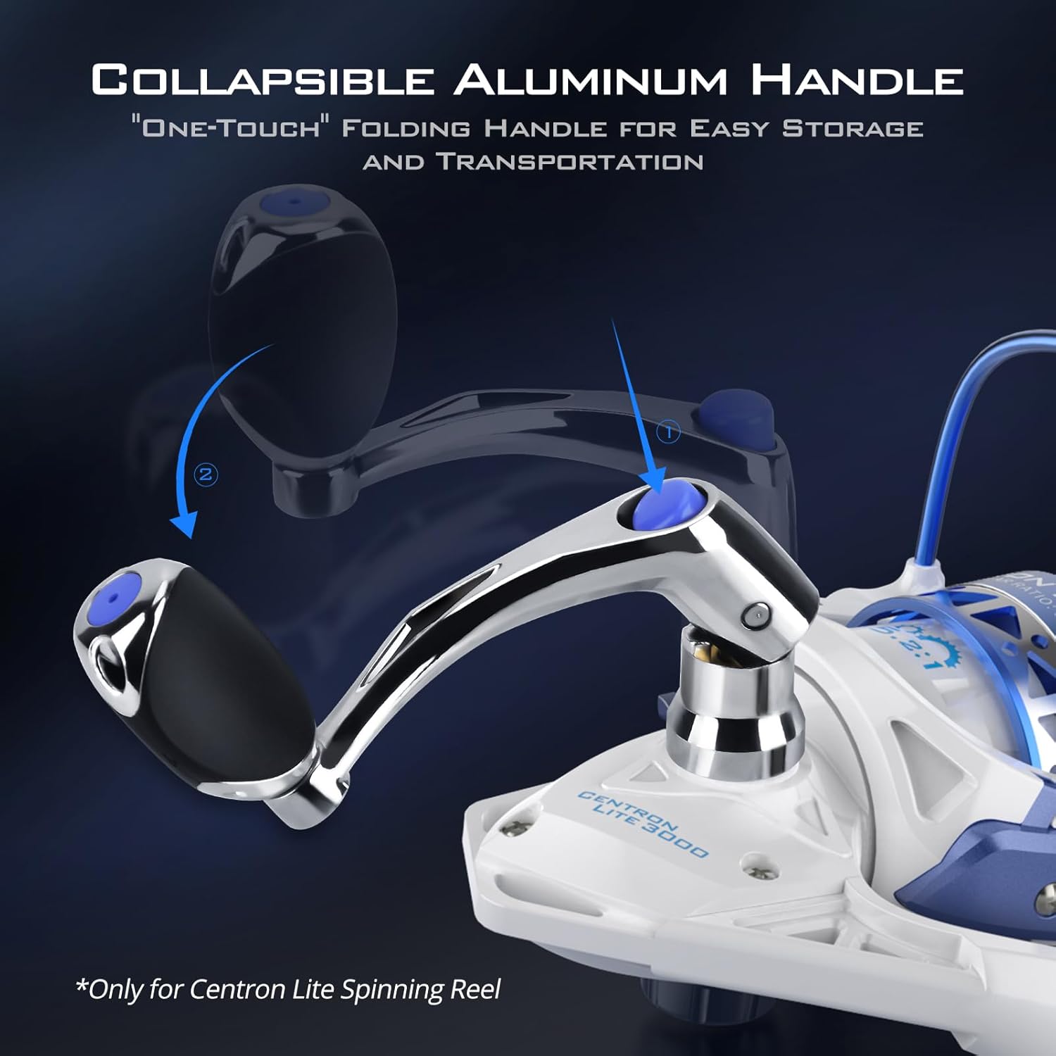 KastKing Centron & Centron Lite Spinning Reels, Freshwater and Saltwater Spinning Fishing Reel, Up to 17.5Lbs Max Drag, 5.2:1 Gear Ratio, Ultra Smooth Powerful, CNC Aluminum Spool, 9+1 BB Light Weight