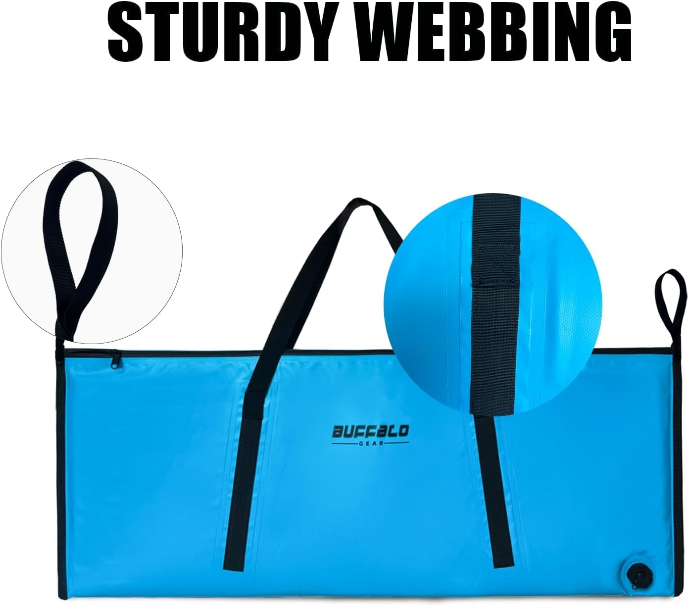 Buffalo Gear Insulated Fish Cooler Bag 40x18in 48x18in Leakproof Kill Bag Portable Waterproof Keep Ice Cold More Than 24 Hours