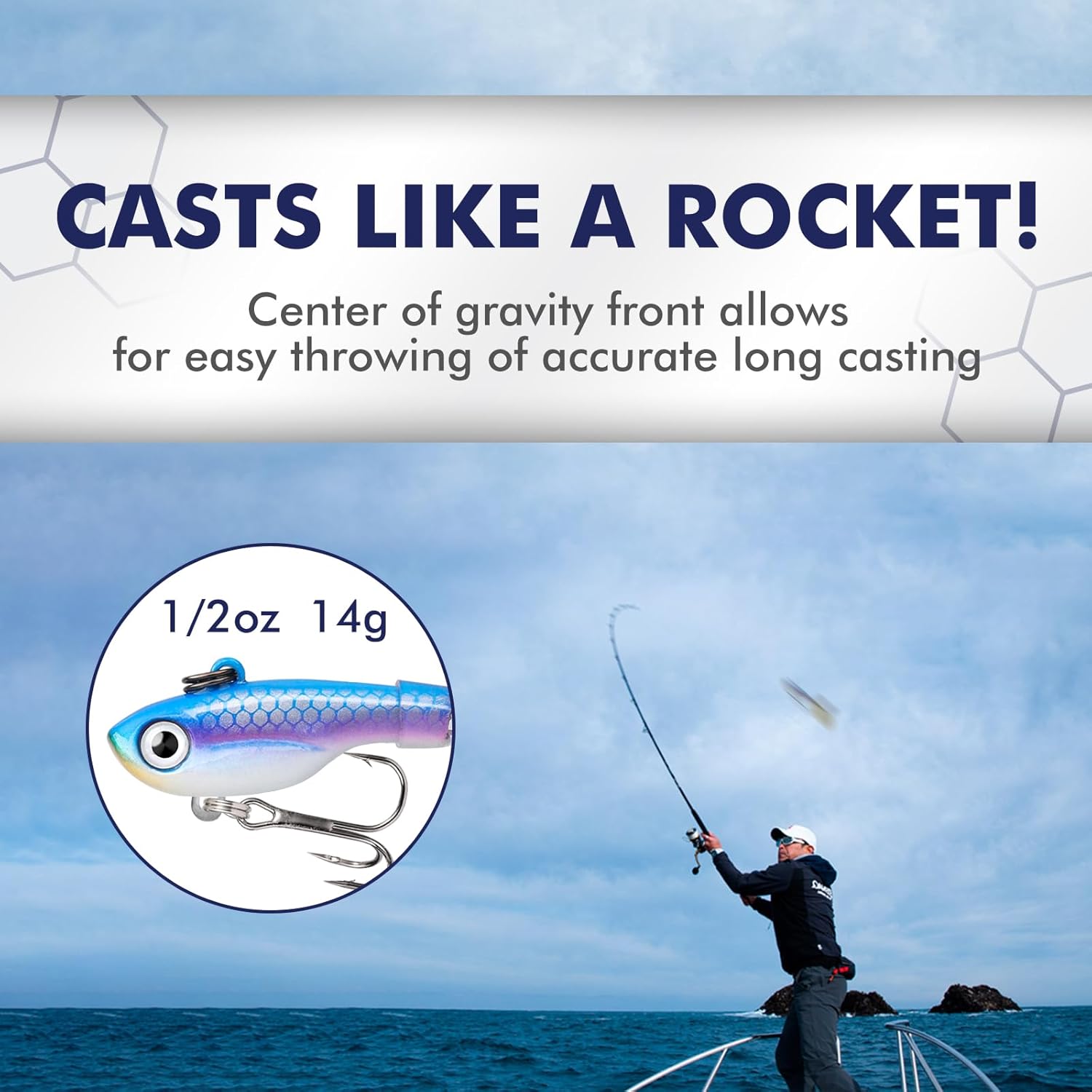 TRUSCEND Swimming or Jigging Fishing Spinners with Two-Way Spinning Spoons System, Rooster Tail Fishing Lures with Flash Copper Body & Blade, Freshwater and Saltwater Blade Bait for Bass Walleye Trout