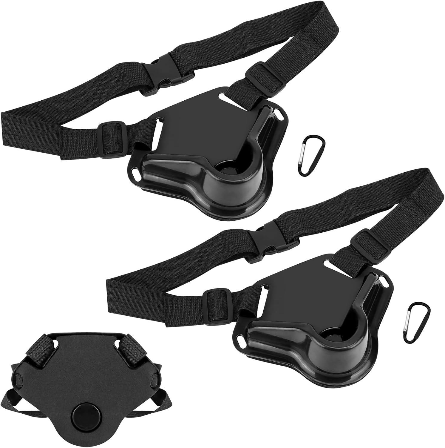 SANLIKE Fishing Belt 2PCS Adjustable Fishing Fighting Hook Remover Set Deep Sea Gear, Tackle Boat Fishing Rod Belt Holder