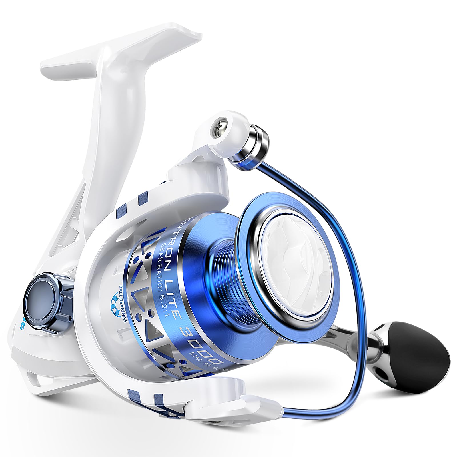 KastKing Centron & Centron Lite Spinning Reels, Freshwater and Saltwater Spinning Fishing Reel, Up to 17.5Lbs Max Drag, 5.2:1 Gear Ratio, Ultra Smooth Powerful, CNC Aluminum Spool, 9+1 BB Light Weight