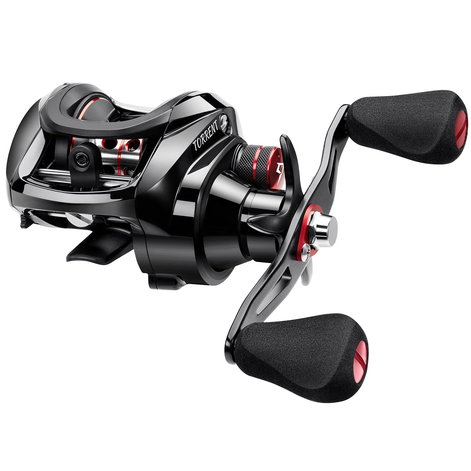 Piscifun Torrent Baitcaster Fishing Reel, 18LB Carbon Fiber Drag Baitcasting Reel, Magnetic Braking System Casting Reel, Available in 7.1:1 and 5.3:1