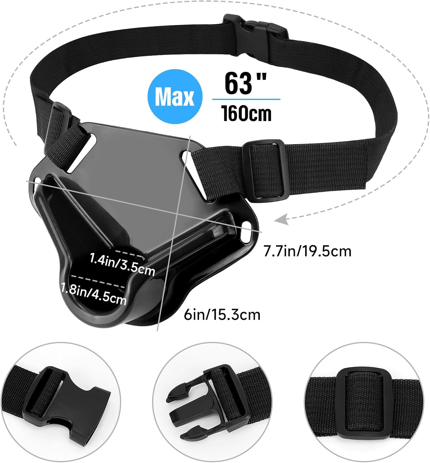 SANLIKE Fishing Belt 2PCS Adjustable Fishing Fighting Hook Remover Set Deep Sea Gear, Tackle Boat Fishing Rod Belt Holder