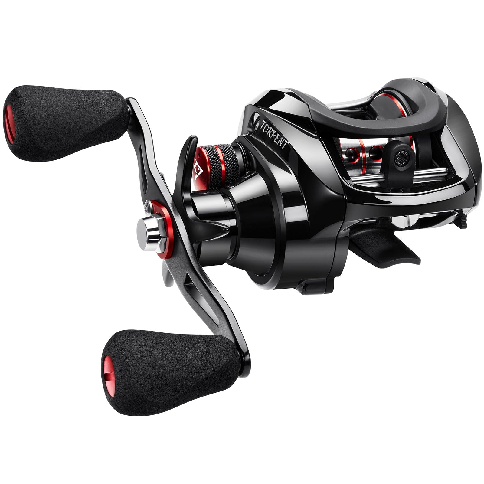 Piscifun Torrent Baitcaster Fishing Reel, 18LB Carbon Fiber Drag Baitcasting Reel, Magnetic Braking System Casting Reel, Available in 7.1:1 and 5.3:1