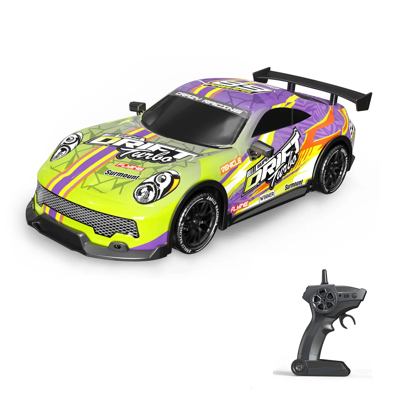 High-Speed RC Car with LED Lights