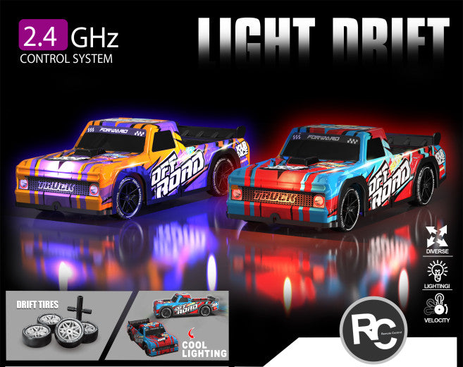 High-Speed RC Car with LED Lights