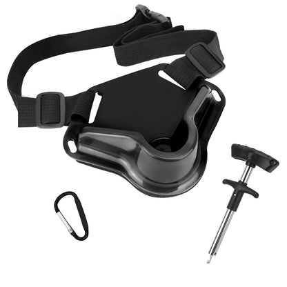 SANLIKE Fishing Belt 2PCS Adjustable Fishing Fighting Hook Remover Set Deep Sea Gear, Tackle Boat Fishing Rod Belt Holder