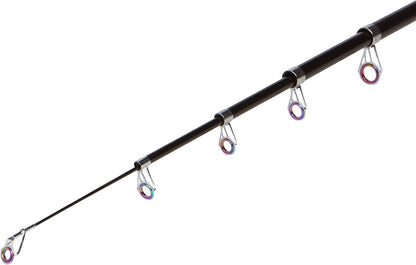 High Altitude Brands Lightweight Portable Telescopic Fishing Pole, Case and Available with Spinning Reel Rod Combo, Motorcycle, Car, Hiking, Backpacking, Wheelchair Travel Gear, Collapsible Poles