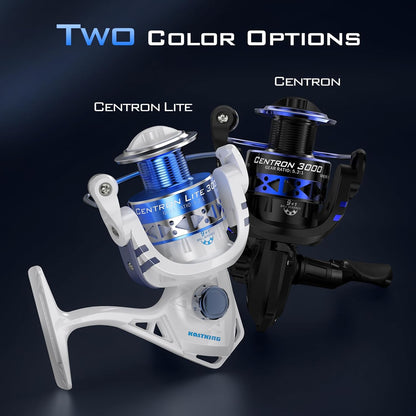 KastKing Centron & Centron Lite Spinning Reels, Freshwater and Saltwater Spinning Fishing Reel, Up to 17.5Lbs Max Drag, 5.2:1 Gear Ratio, Ultra Smooth Powerful, CNC Aluminum Spool, 9+1 BB Light Weight