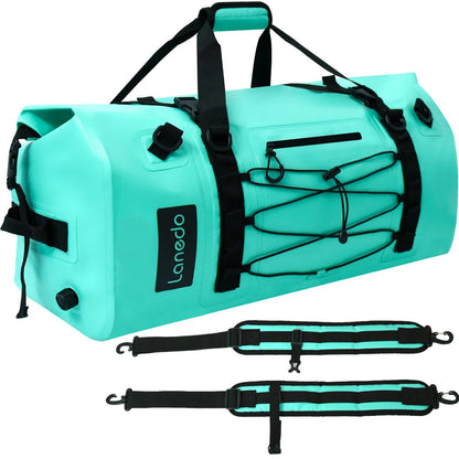80L Dry Bag Large Waterproof Bag Roll-Top Heavy Duty Fishing Duffel Bag with Durable Straps & Handles for Kayaking Paddle boarding Boating Rafting Fishing