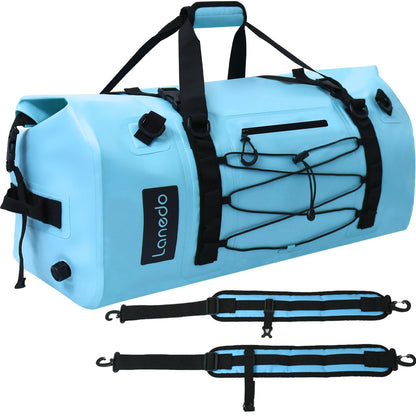 80L Dry Bag Large Waterproof Bag Roll-Top Heavy Duty Fishing Duffel Bag with Durable Straps & Handles for Kayaking Paddle boarding Boating Rafting Fishing