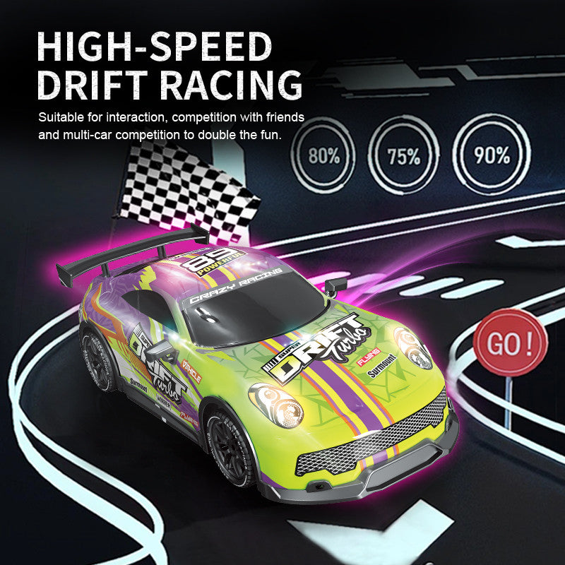 High-Speed RC Car with LED Lights