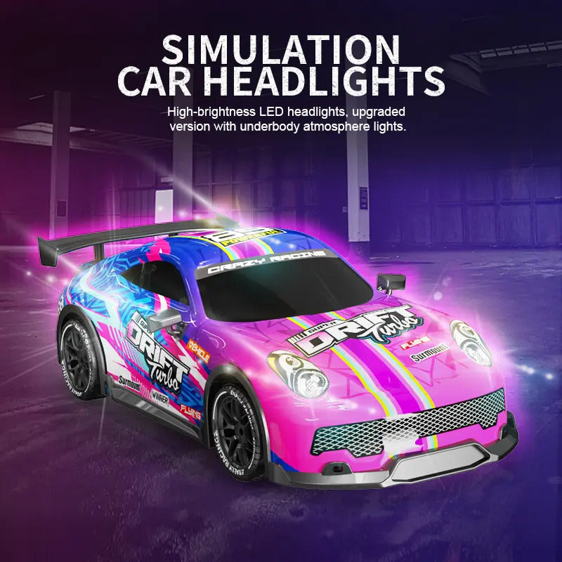 High-Speed RC Car with LED Lights