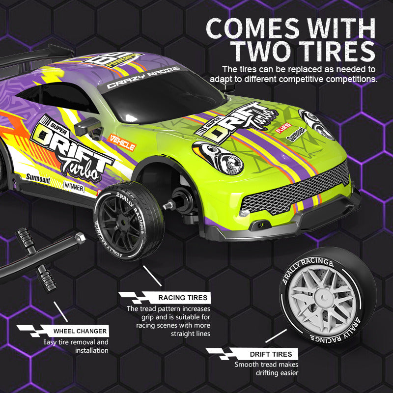 High-Speed RC Car with LED Lights